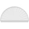 Ekena Millwork Half Round Sunburst Architectural Grade PVC Combination Pediment, 80"W x 46-3/4"H x 2-3/4"P PEDPC080X470HRO01 - alternate 6
